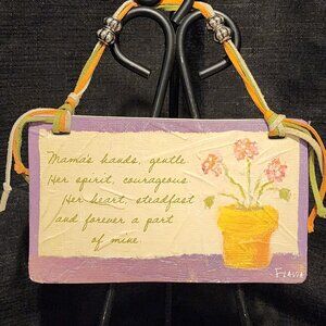 Mom's Hands - Dolomite Plaque - Flavia